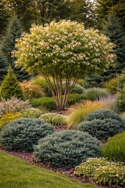 Гептакодіум miconioides поєднання з хвойними